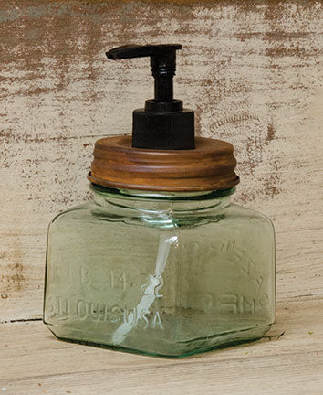 Soap Dispenser with Rusty Lid