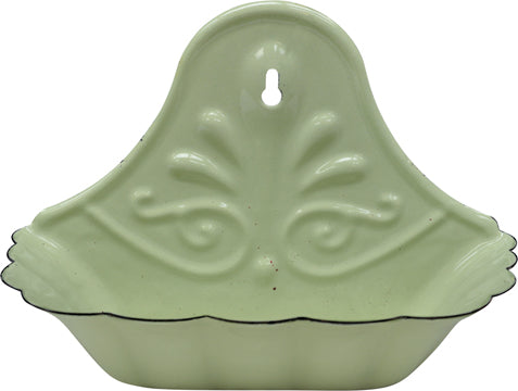 Vintage-Style Enamel Soap Dish – Green or White