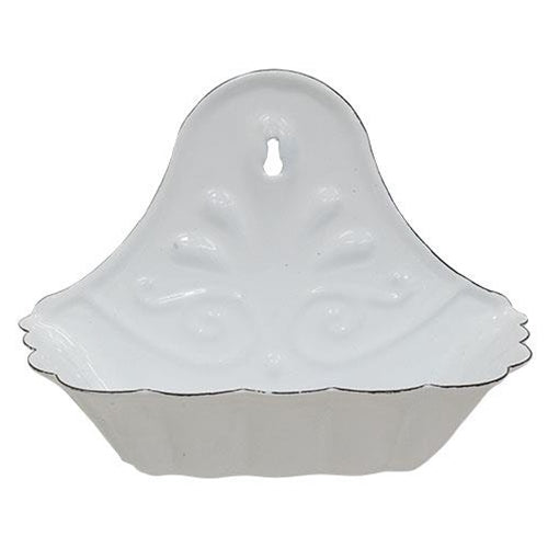 Vintage-Style Enamel Soap Dish – Green or White