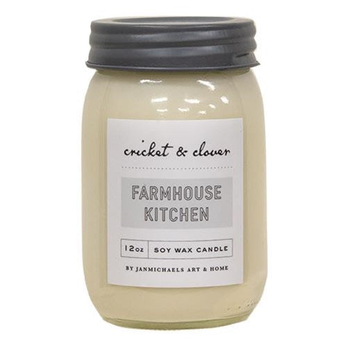 Soy Wax Mason Jar Candle — 12oz