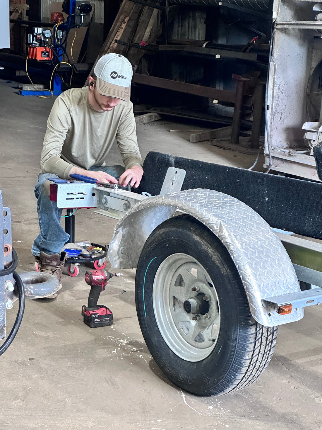 My boy hard at work…