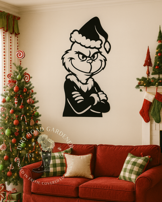 Christmas CNC Metal Wall Art | Holiday Decor | Whoville Inspired Decoration | Farmhouse Christmas Sign