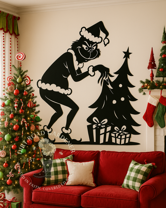 Whoville Inspired Decoration | Farmhouse Christmas Sign | Holiday Decor | CNC Metal Wall Art