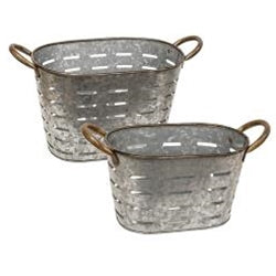 2/Set Oval Olive Buckets