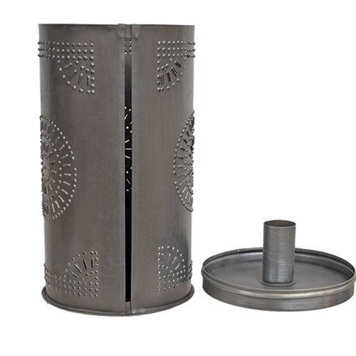 Antiqued Tin Punched Paper Towel Dispenser