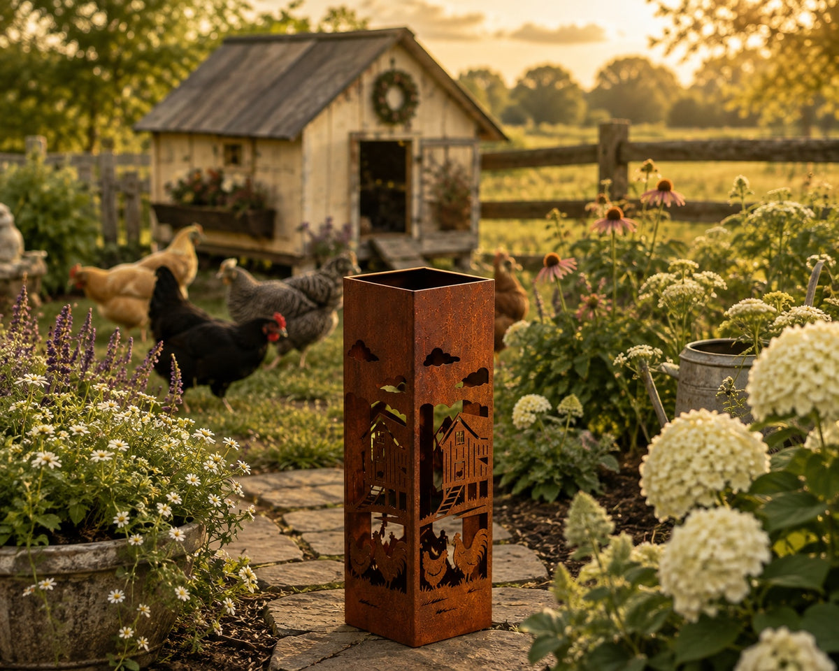 18 Inch Homestead Chicken Coop steel garden column