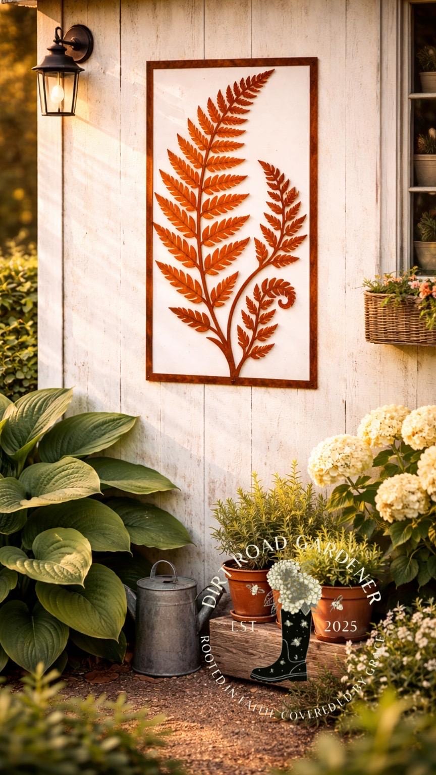Fern Metal Wall Art | Cottage Garden & Yard Decor