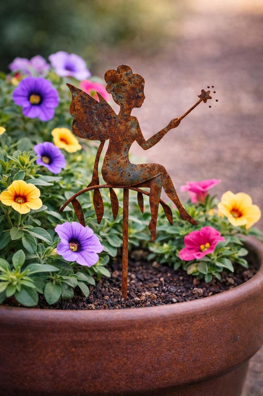 The Fairy Circle Trio – Seated Fairy, Butterfly & Mushroom Pick Set