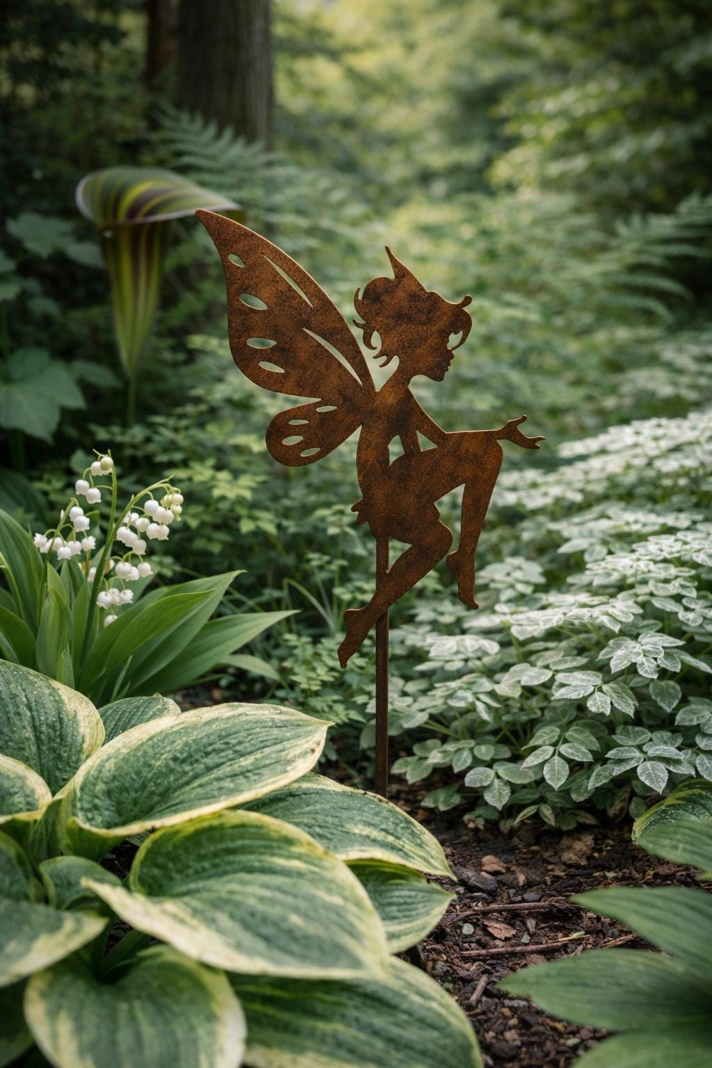 The Meadow Whisper Trio | Metal Garden Stakes