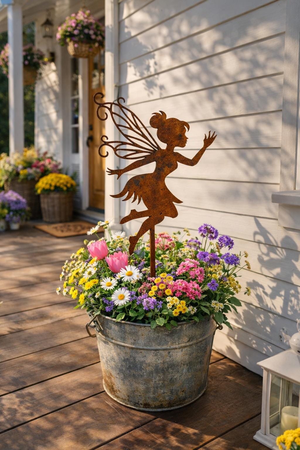 The Dancing Garden Trio | Metal Garden Stakes