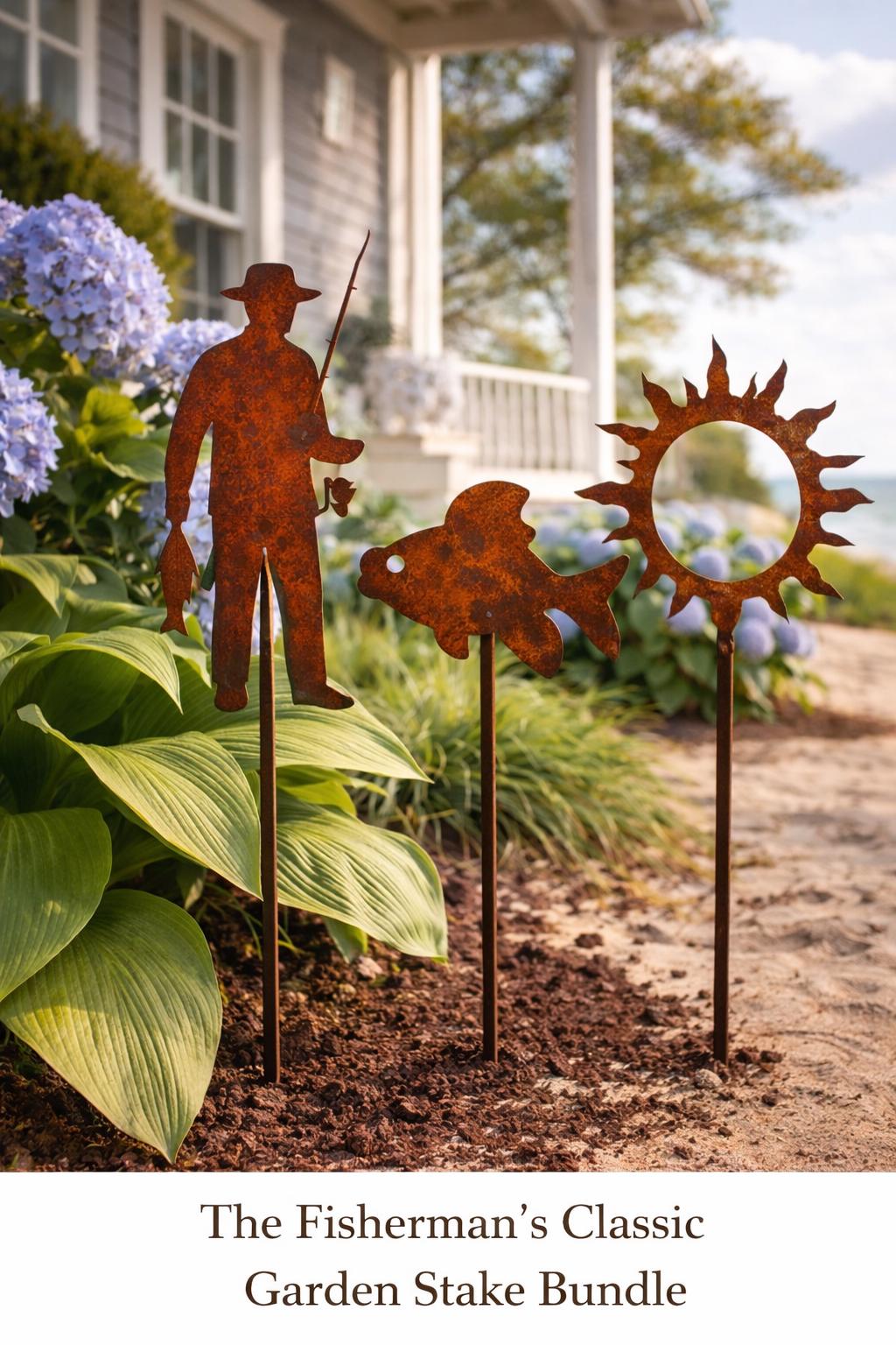 The Fisherman’s Classic Garden Stake Bundle