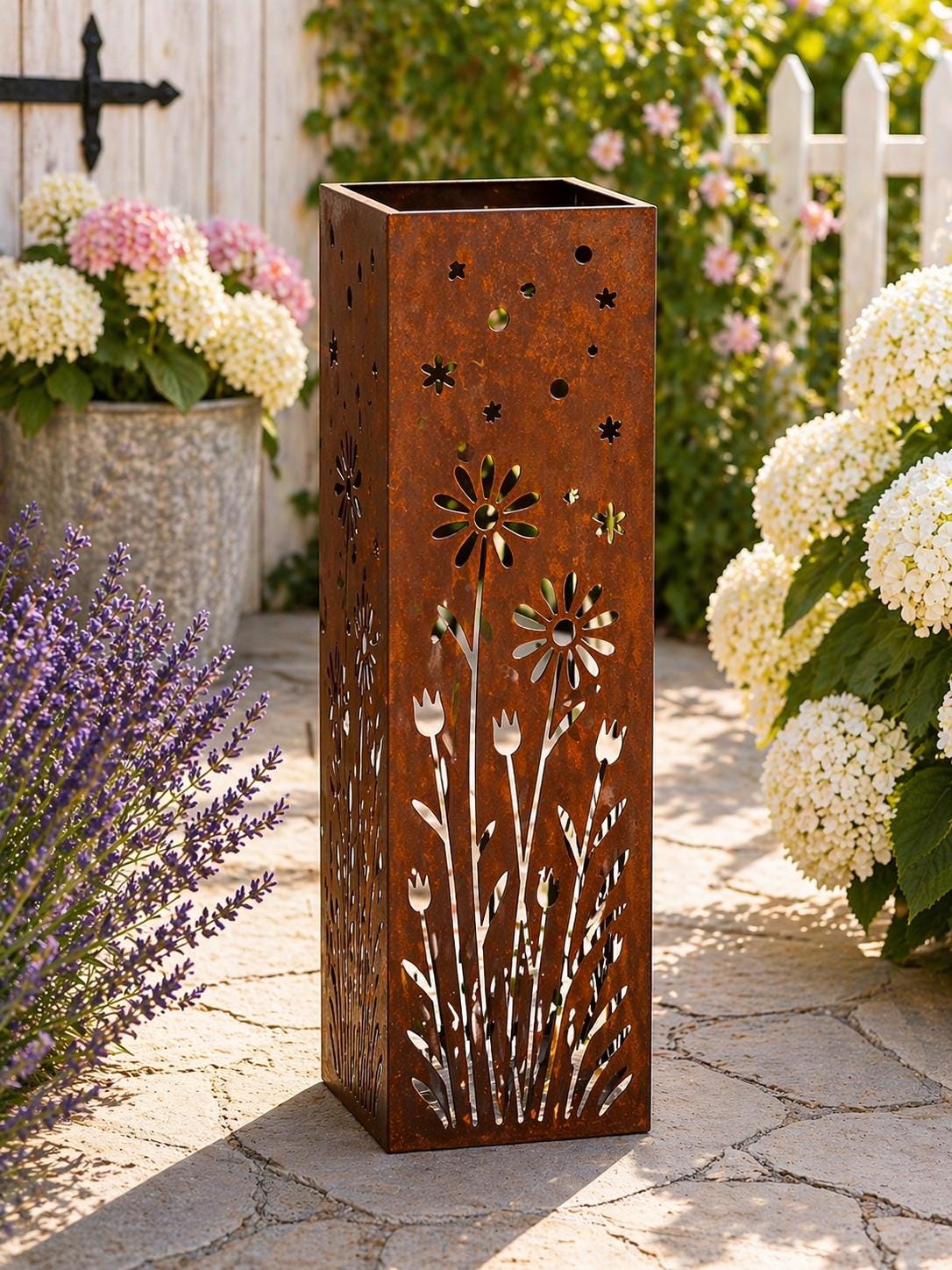 Meadow in Motion – 18” Wildflower Garden Column