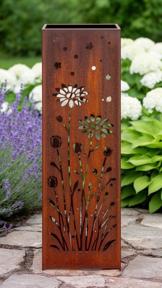 Meadow in Motion – 18” Wildflower Garden Column