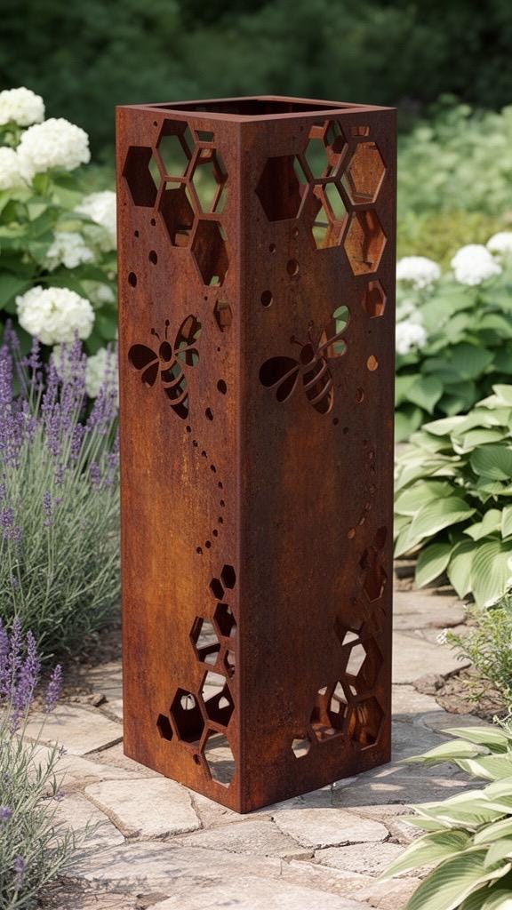 Little Honey Trail – 12” Bumblebee Garden Column