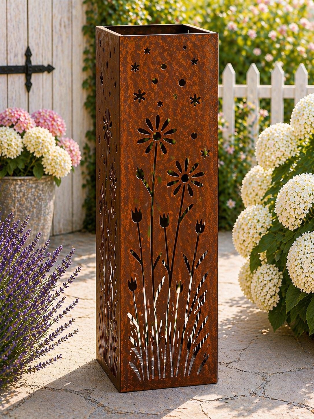 Wildflower Meadow Rising – 24” Garden Column