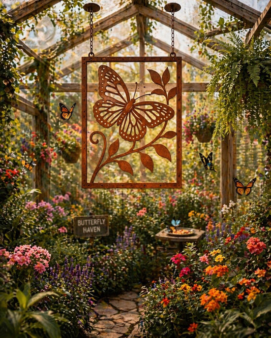 Butterfly Wall Art | Cottage Farmhouse Garden & Yard Decor