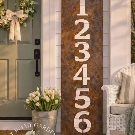 Customizable Address Cottage Farmhouse Porch Leaner Sign