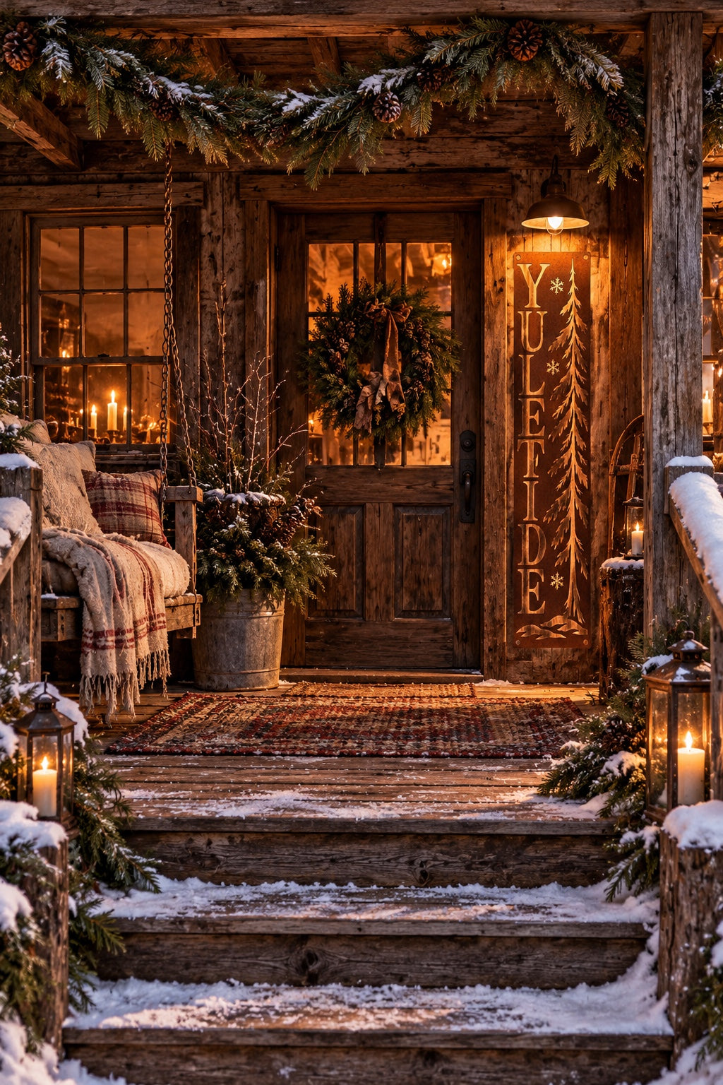 YULETIDE Metal Porch Leaner